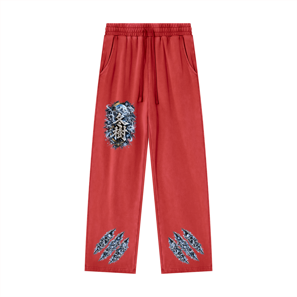FUYUKI ❄️ — The Snow Warrior Unisex Heavyweight Vintage Wash Sweatpants