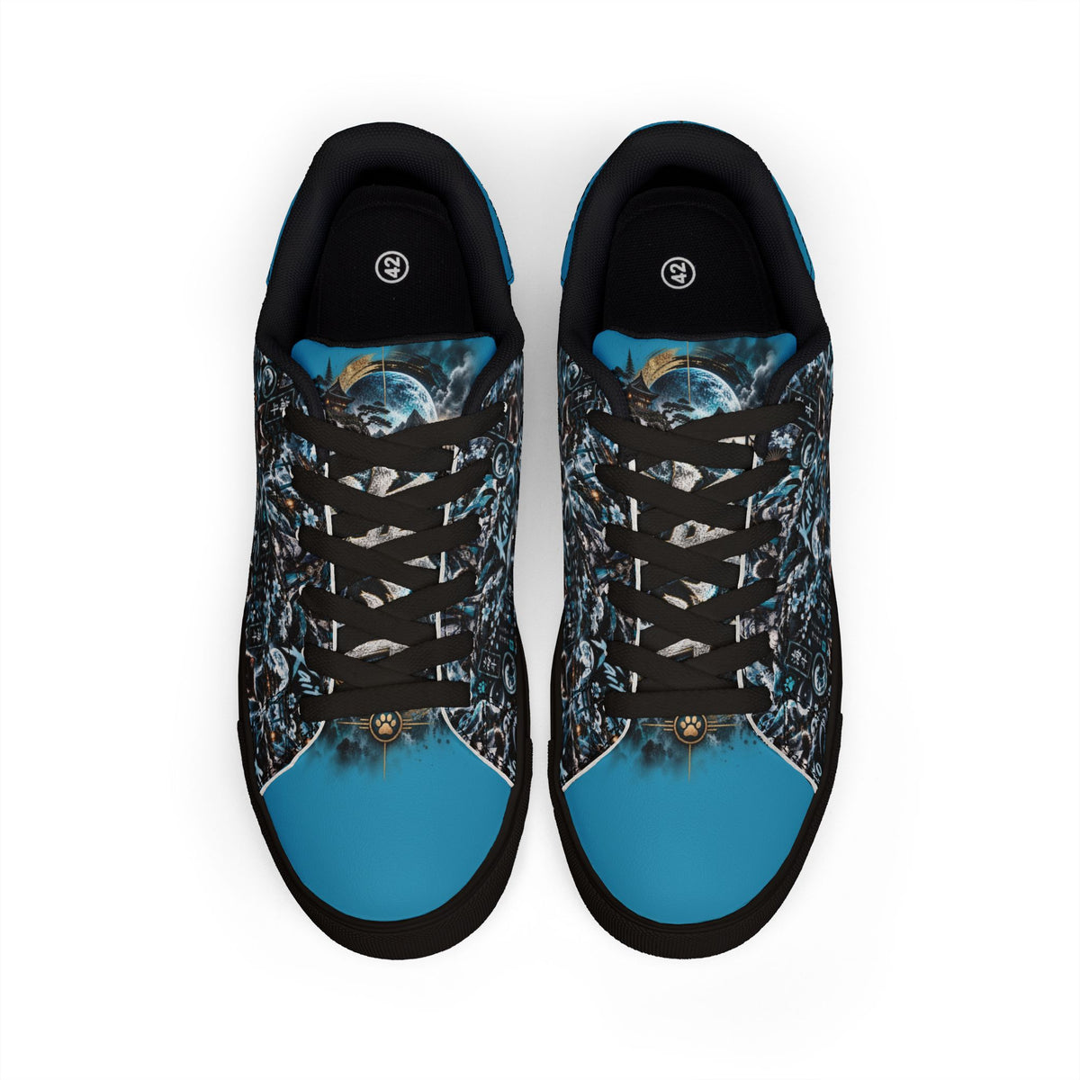 KAITO 🌊 — The Ocean Ronin Men's Low-Top Leather Sneakers