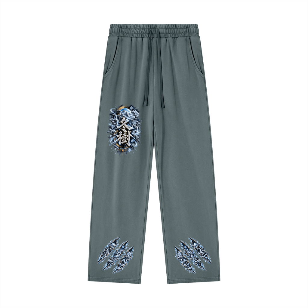 FUYUKI ❄️ — The Snow Warrior Unisex Heavyweight Vintage Wash Sweatpants