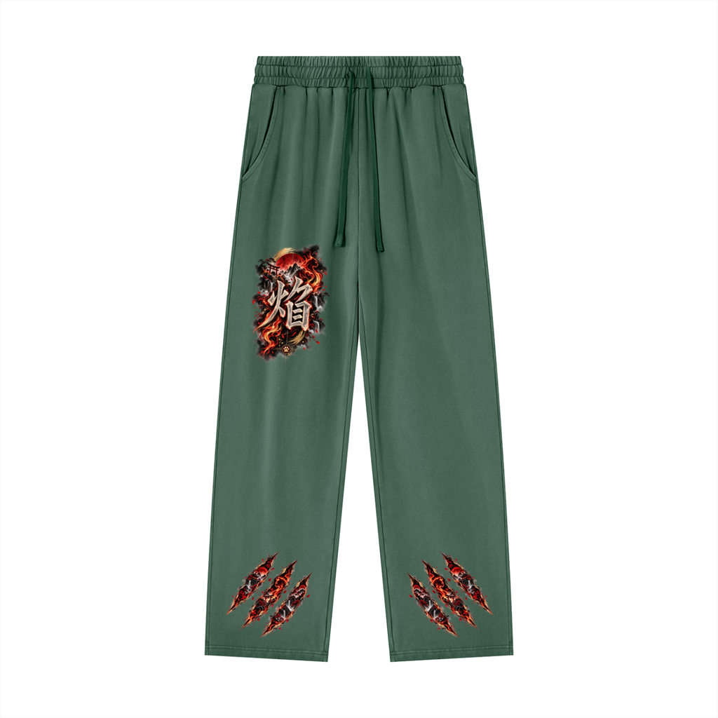 HOMURA 🔥 — The Fire Guardian Unisex Heavyweight Vintage Wash Sweatpants