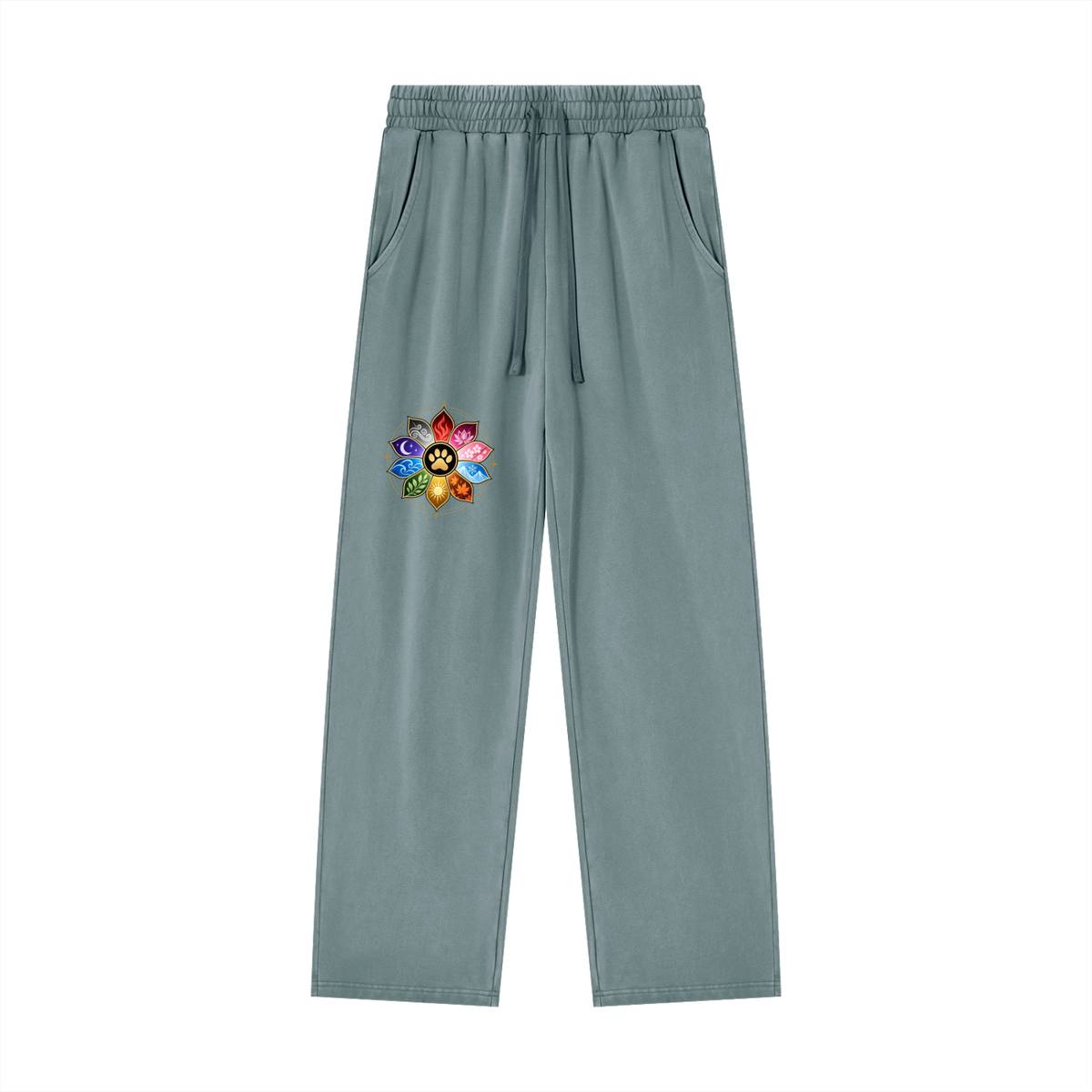 🐾 THE TEN PAWS — OFFICIAL SEAL Unisex Heavyweight Vintage Wash Sweatpants