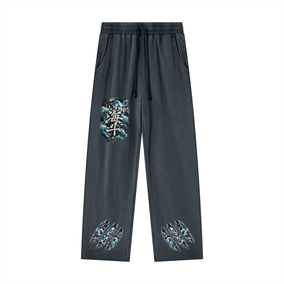 KAITO 🌊 — The Ocean Ronin    Unisex Heavyweight Vintage Wash Sweatpants