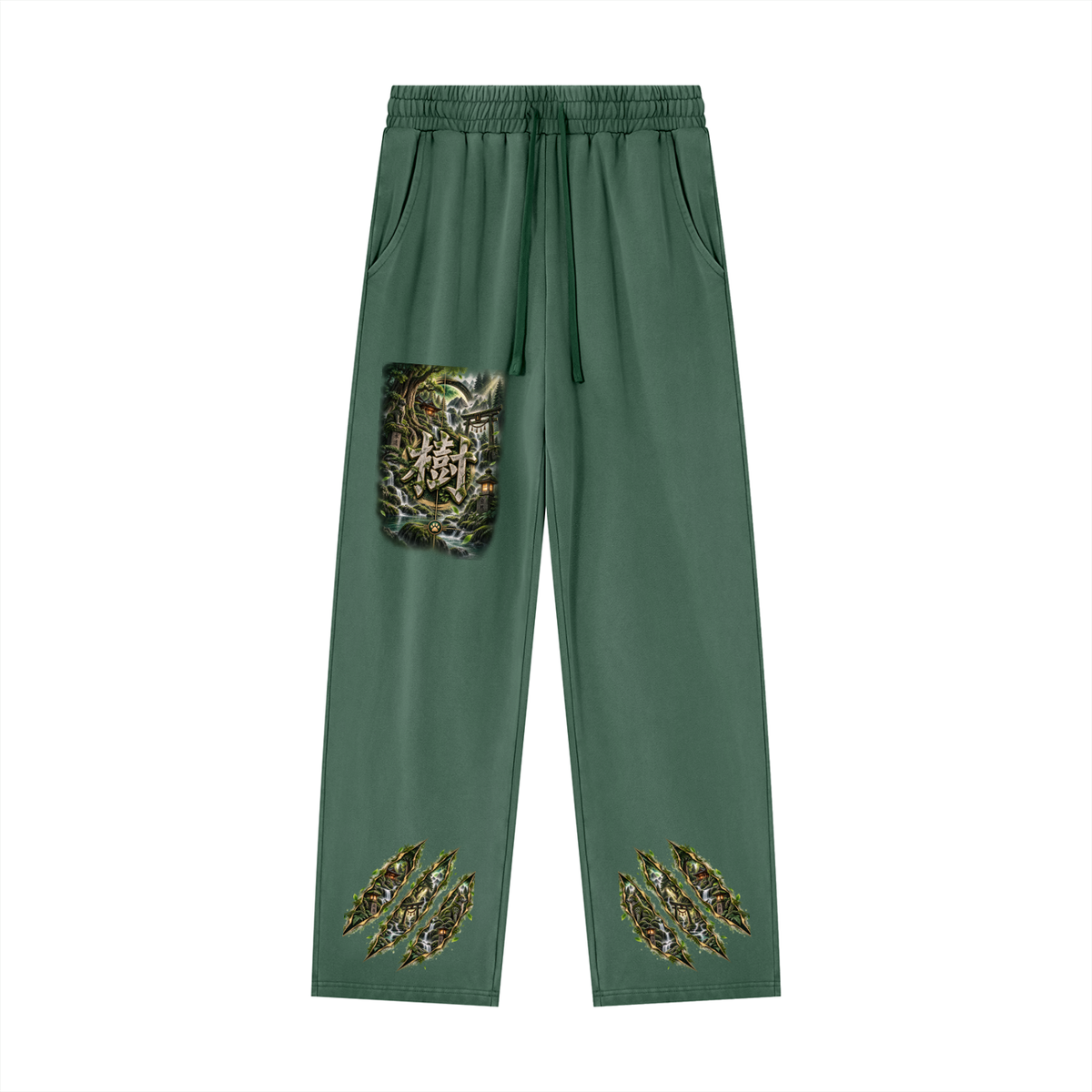 ITSUKI 🌿 — The Forest Guardian Unisex Heavyweight Vintage Wash Sweatpants