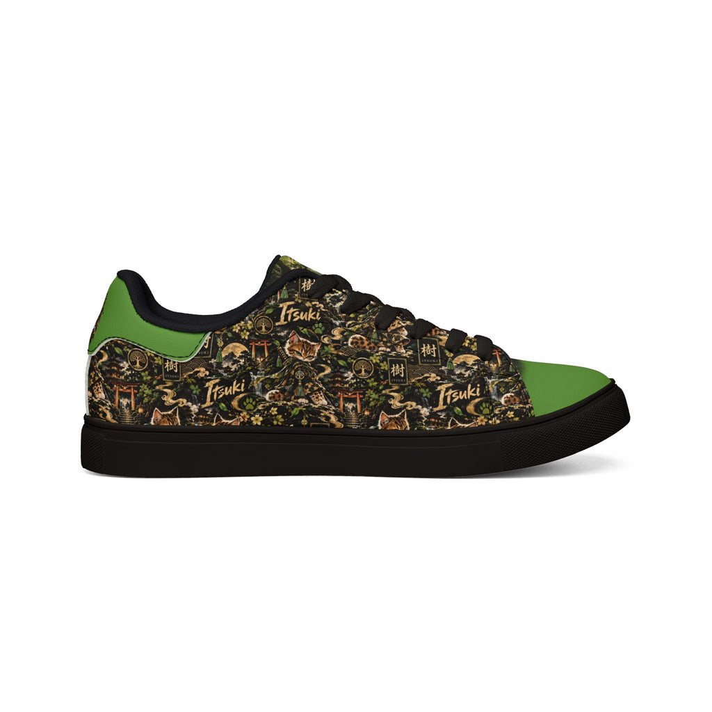 ITSUKI 🌿 — The Forest Guardian Men's Low-Top Leather Sneakers