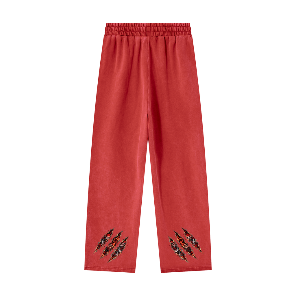 HOMURA 🔥 — The Fire Guardian Unisex Heavyweight Vintage Wash Sweatpants