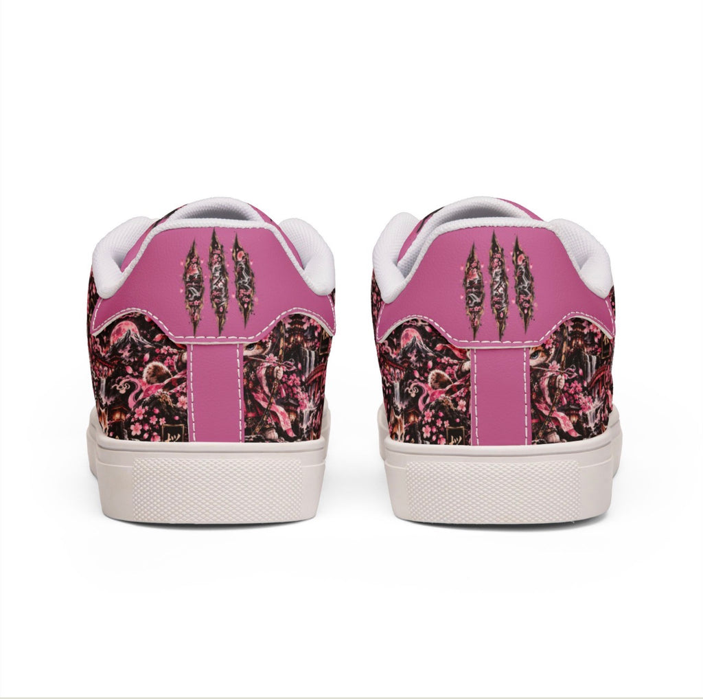 SAKURA 🌸 — The Blossom Archer Men's Low-Top Leather Sneakers