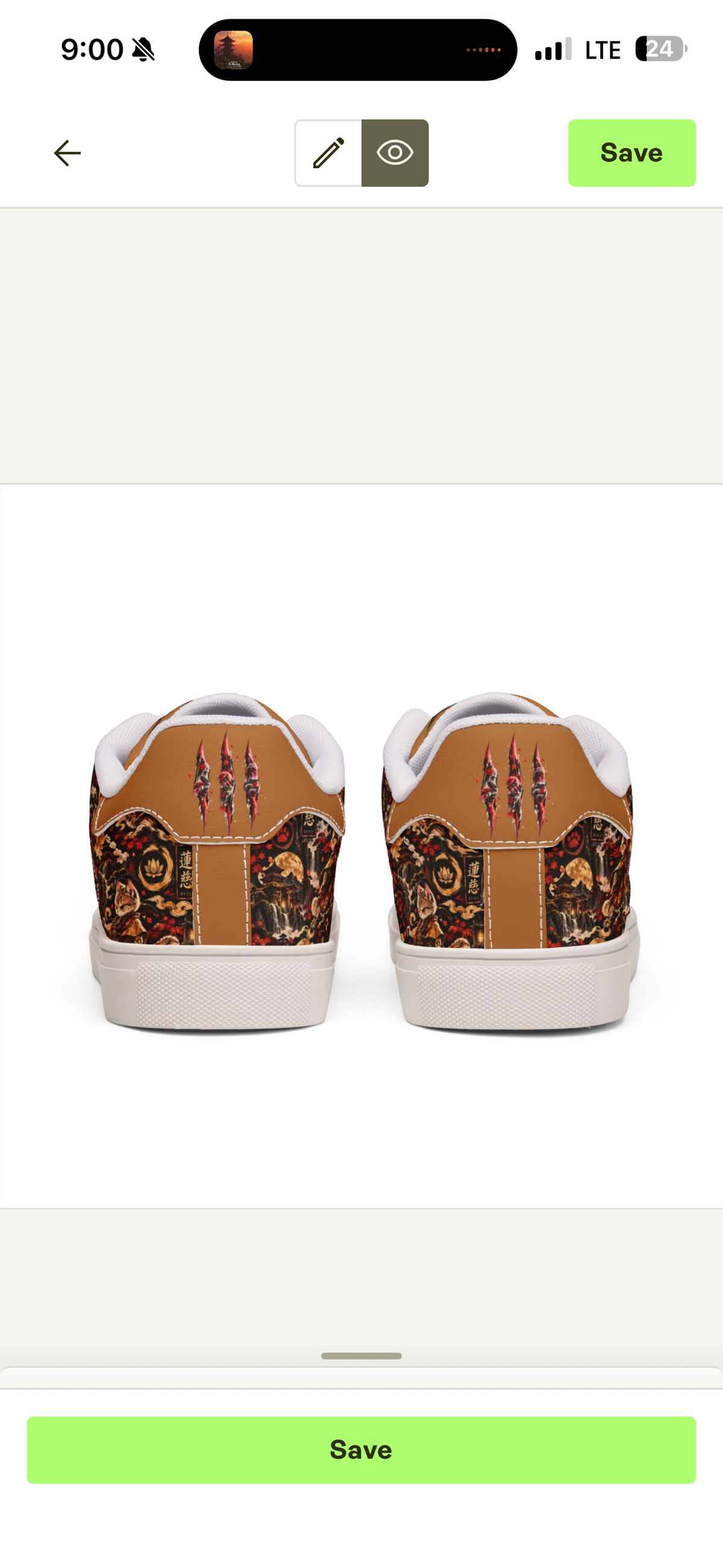 RENJI 🪷 — The Warrior Monk Men's Low-Top Leather Sneakers