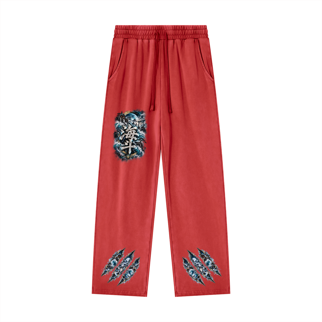 KAITO 🌊 — The Ocean Ronin    Unisex Heavyweight Vintage Wash Sweatpants