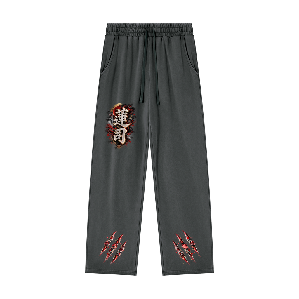 RENJI 🪷 — The Warrior Monk   Unisex Heavyweight Vintage Wash Sweatpants