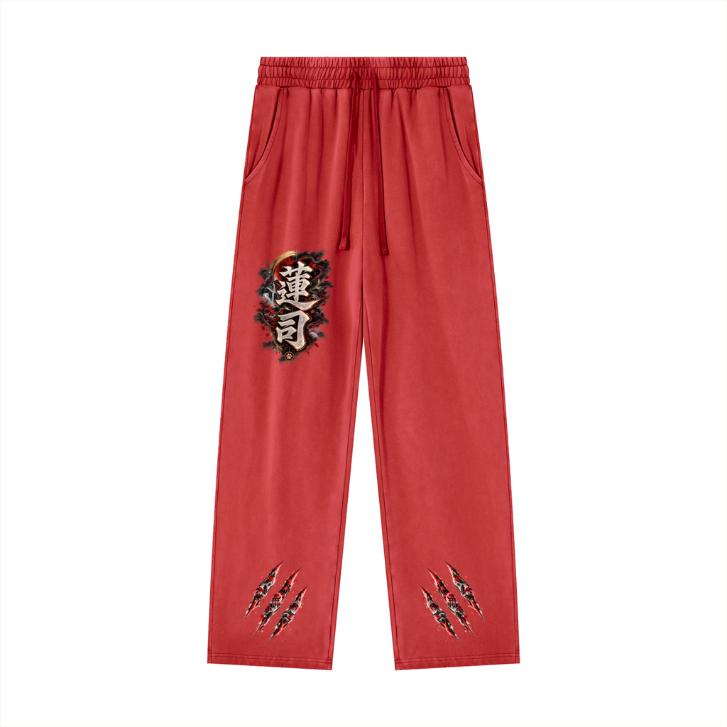 RENJI 🪷 — The Warrior Monk   Unisex Heavyweight Vintage Wash Sweatpants