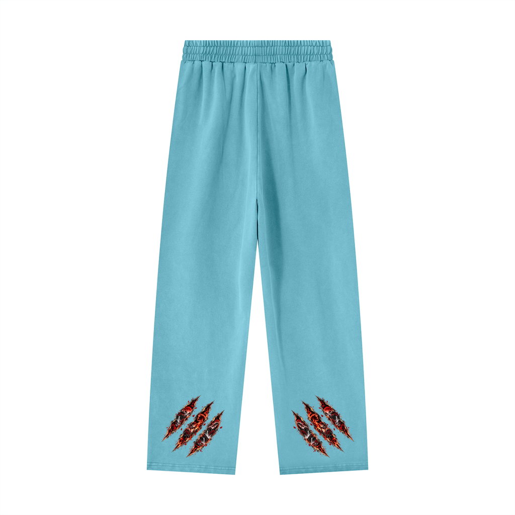 HOMURA 🔥 — The Fire Guardian Unisex Heavyweight Vintage Wash Sweatpants