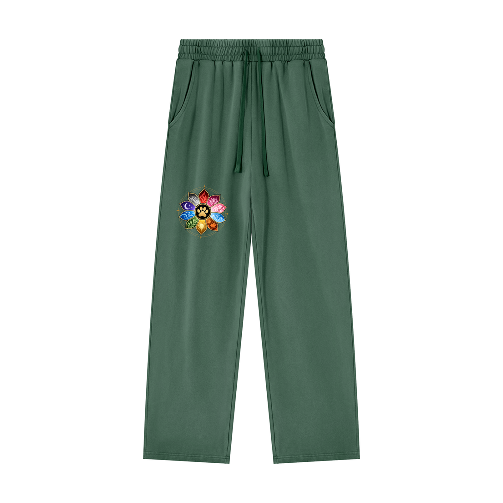 🐾 THE TEN PAWS — OFFICIAL SEAL Unisex Heavyweight Vintage Wash Sweatpants