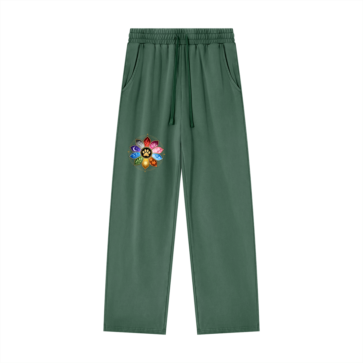 🐾 THE TEN PAWS — OFFICIAL SEAL Unisex Heavyweight Vintage Wash Sweatpants