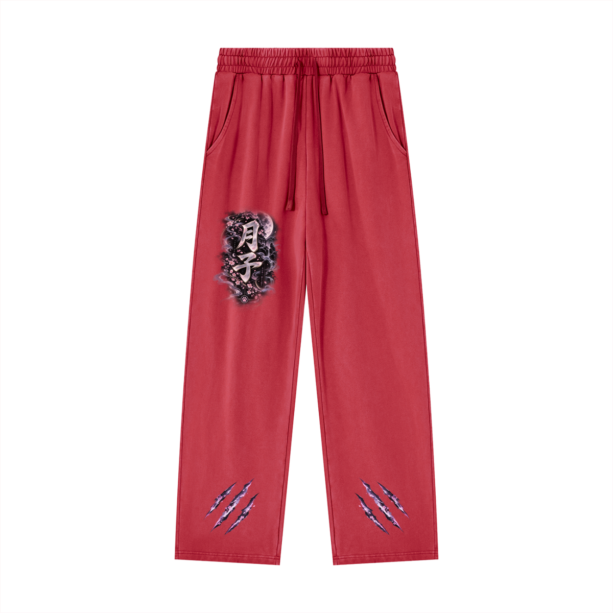 TSUKIKO 🌙 — The Moon Guardian Unisex Heavyweight Vintage Wash Sweatpants