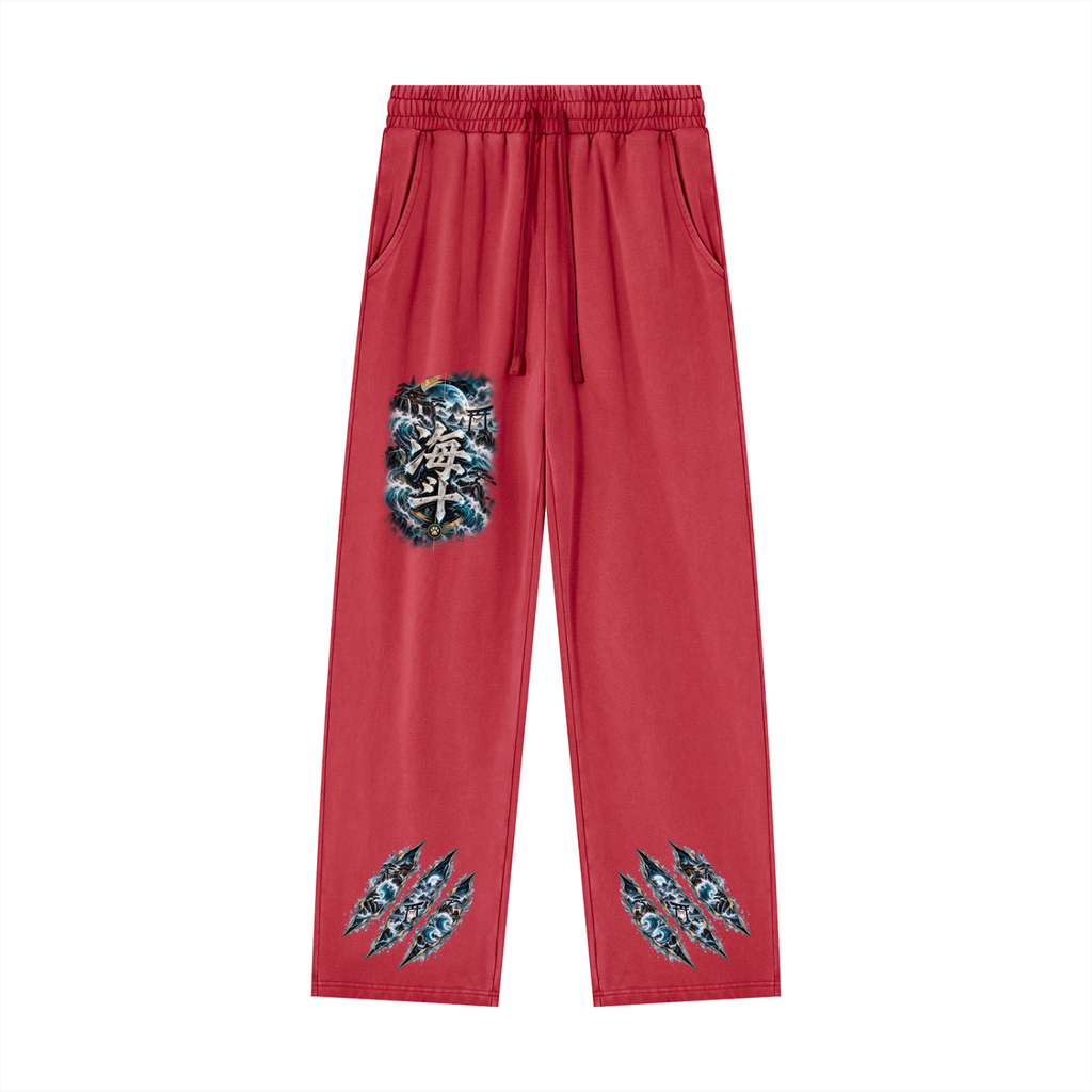 KAITO 🌊 — The Ocean Ronin    Unisex Heavyweight Vintage Wash Sweatpants