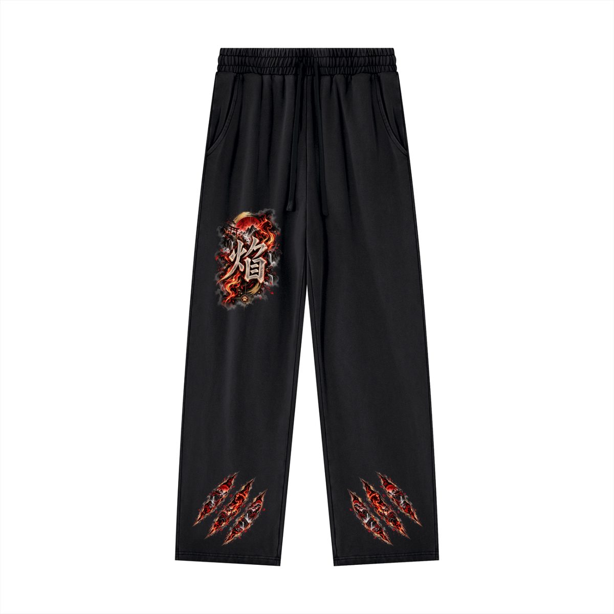 HOMURA 🔥 — The Fire Guardian Unisex Heavyweight Vintage Wash Sweatpants