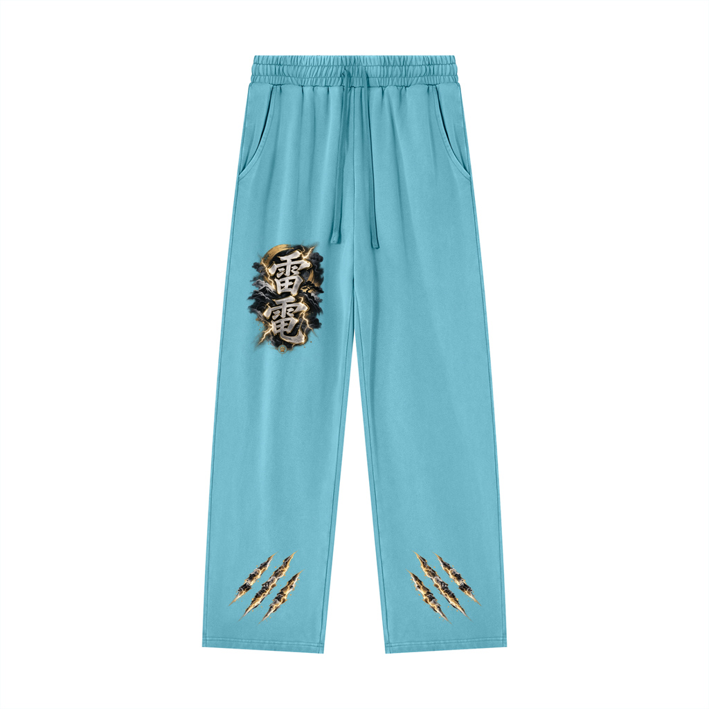 RAIDEN ⚡ — The Lightning Samurai Unisex Heavyweight Vintage Wash Sweatpants