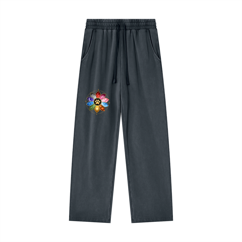 🐾 THE TEN PAWS — OFFICIAL SEAL Unisex Heavyweight Vintage Wash Sweatpants