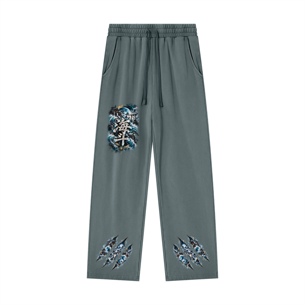 KAITO 🌊 — The Ocean Ronin    Unisex Heavyweight Vintage Wash Sweatpants