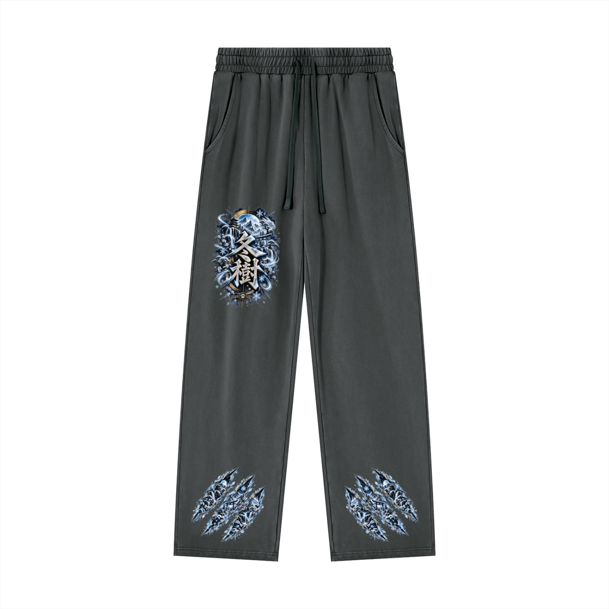 FUYUKI ❄️ — The Snow Warrior Unisex Heavyweight Vintage Wash Sweatpants