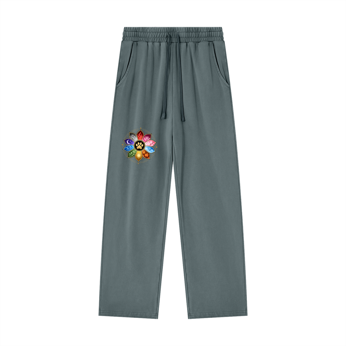🐾 THE TEN PAWS — OFFICIAL SEAL Unisex Heavyweight Vintage Wash Sweatpants